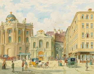 Het oude Burgtheater in Wenen